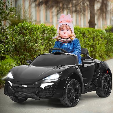Costway 12V Kids Ride On Car 2.4G RC Electric Vehicle w/ Lights MP3 Openable Doors