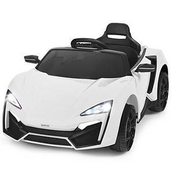 Costway 12V Kids Ride On Car 2.4G RC Electric Vehicle w/ Lights MP3 Openable Doors