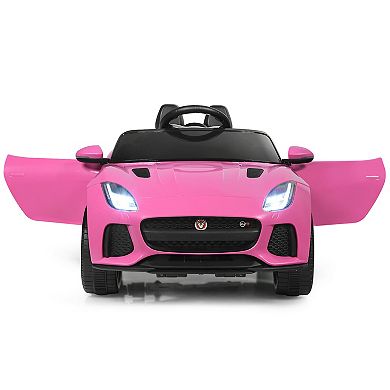 Costway 12V Jaguar F-Type SVR Licensed Kids Ride On Car Motorized Vehicle w/ MP3