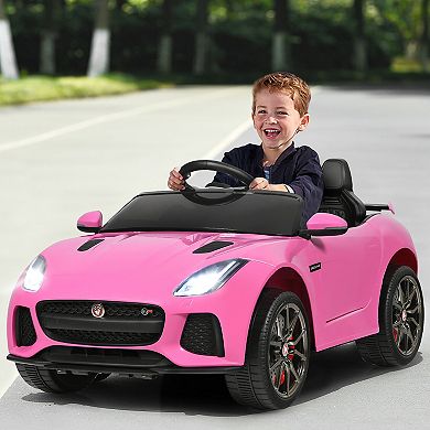 Costway 12V Jaguar F-Type SVR Licensed Kids Ride On Car Motorized Vehicle w/ MP3