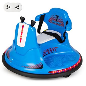 Costway 12V Bumper Car for Kids Toddlers Electric Ride On Car Vehicle with 360° Spin