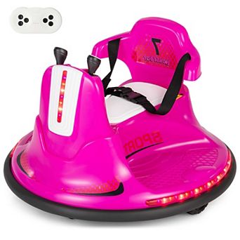 Costway 12V Bumper Car for Kids Toddlers Electric Ride On Car Vehicle with 360° Spin