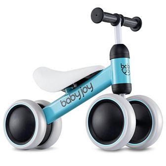 Costway 4 Wheels Baby Balance Bike for 2 Years Old Boys Girls with Soft Seat Ride On Toy