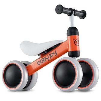 Costway 4 Wheels Baby Balance Bike for 2 Years Old Boys Girls with Soft Seat Ride On Toy