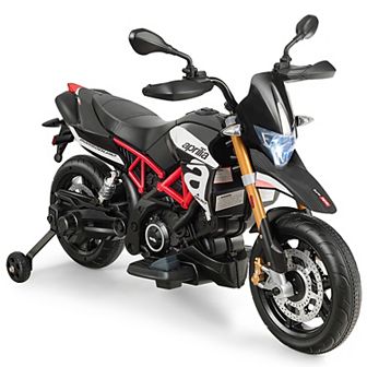 Costway 12V Kids Ride-On Motorcycle Motor Bike w/ Training Wheels