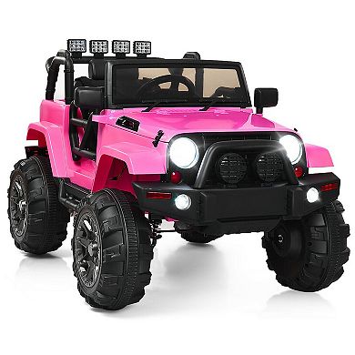 Costway 12V Kids Ride On Truck Car w/ Remote Control MP3 Music LED Lights