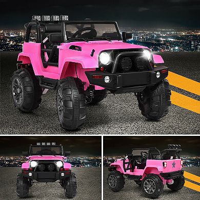 Costway 12V Kids Ride On Truck Car w/ Remote Control MP3 Music LED Lights