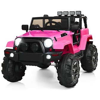Costway 12V Kids Ride On Truck Car w/ Remote Control MP3 Music LED Lights