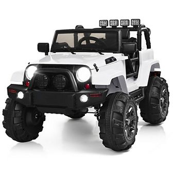 Costway 12V Kids Ride On Truck Car w/ Remote Control MP3 Music LED Lights