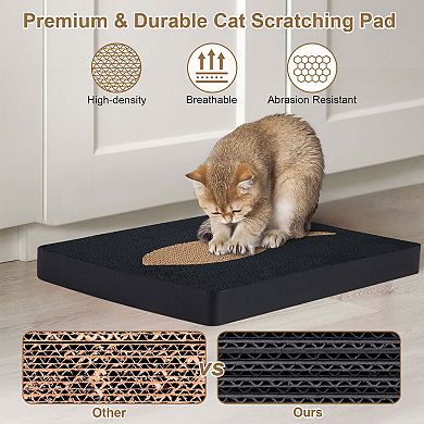 Wall-Mounted Vertical Cat Scratcher Pad