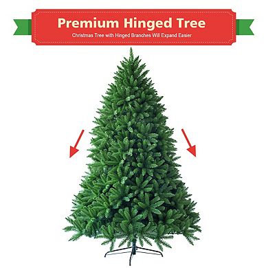 Costway 7.5ft Artificial Christmas Fir Tree 1968 Branch Tips