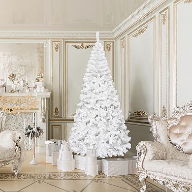 Costway 5ft/6ft/7ft/8ft Artificial PVC Christmas Tree Stand Indoor Outdoor