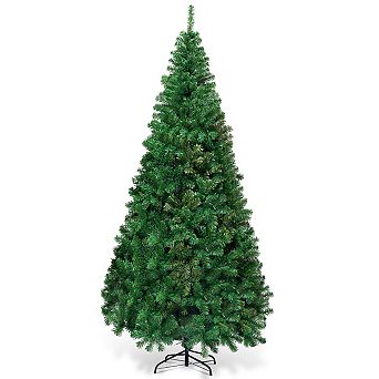 Costway 5ft/6ft/7ft/8ft Artificial PVC Christmas Tree Stand Indoor Outdoor