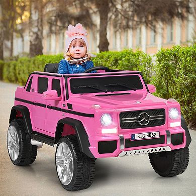 Costway Mercedes Benz 12V Electric Kids Ride On Car RC Remote Control W/Trunk