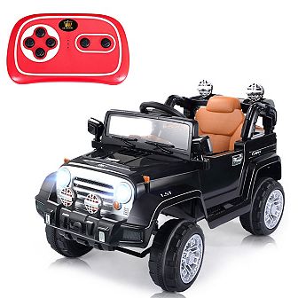 Costway 12V MP3 Kids Ride On Truck Car RC Remote Control with LED Lights Music