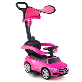 Costway Kids Ride on Push Car Mercedes-Benz Licensed 3-in-1 Sliding Car