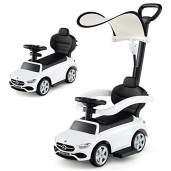 Costway Kids Ride on Push Car Mercedes-Benz Licensed 3-in-1 Sliding Car