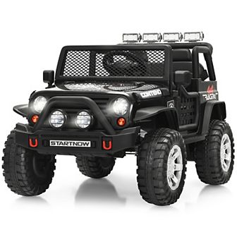 Costway 12V Kids Ride On Truck Remote Control Electric Car with Lights&Music