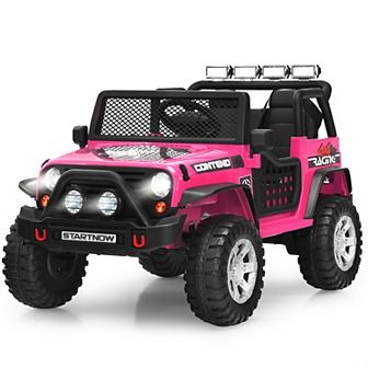 Costway 12V Kids Ride On Truck Remote Control Electric Car with Lights&Music