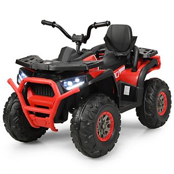 Costway 12V Kids Electric 4-Wheeler ATV Quad 2 Speeds Ride On Car w/MP3&LED Lights