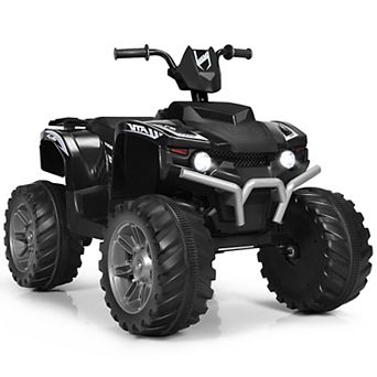 Costway 12V Kids 4-Wheeler ATV Quad Ride On Car w/ LED Lights Music USB