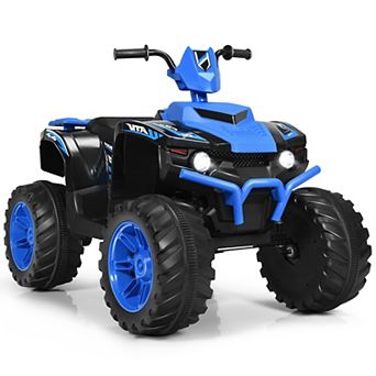 Costway 12V Kids 4-Wheeler ATV Quad Ride On Car w/ LED Lights Music USB