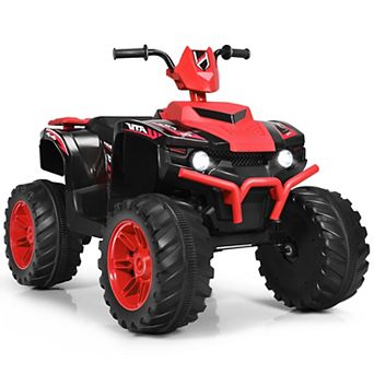 Costway 12V Kids 4-Wheeler ATV Quad Ride On Car w/ LED Lights Music USB