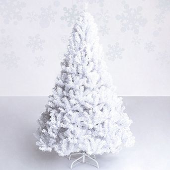 Costway 5Ft Christmas Tree Artificial PVC W/Stand Indoor Outdoor Decoration White