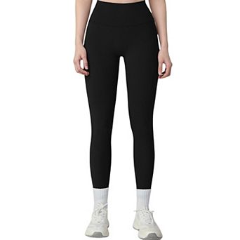 Women's High Waist Contoured Seam Activewear Leggings with Stretch Fit and Full Length