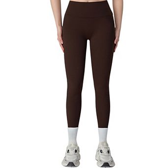 Women's High Waist Contoured Seam Activewear Leggings with Stretch Fit and Full Length
