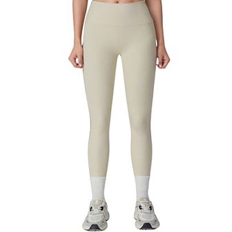 Women's High Waist Contoured Seam Activewear Leggings with Stretch Fit and Full Length