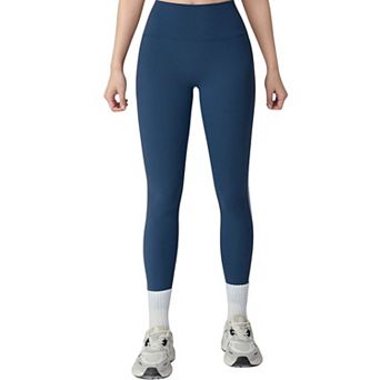 Women's High Waist Contoured Seam Activewear Leggings with Stretch Fit and Full Length