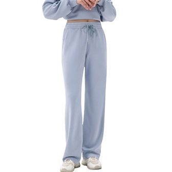 Women's Wide Leg Lounge Pants with Elastic Drawstring Waist