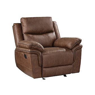 New Classic Furniture Ryland Glider Recliner- Brown