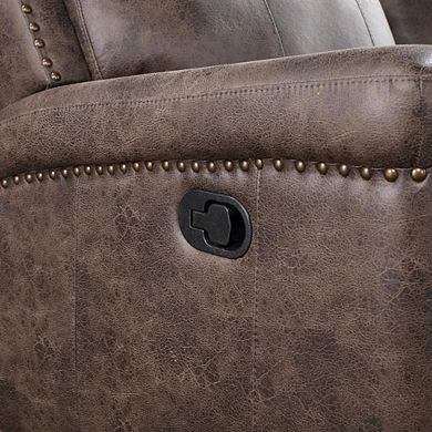 New Classic Furniture Quade Glider Recliner-Mocha