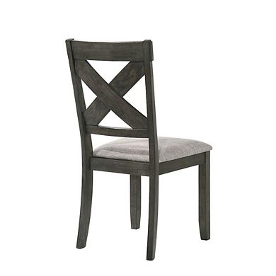 New Classic Furniture Gulliver Wood Side Chair (Set of 2), Rustic Brown