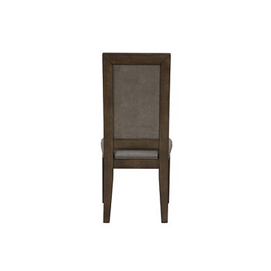New Classic Furniture Cityscape Dining Chair-Walnut (Set of 2)