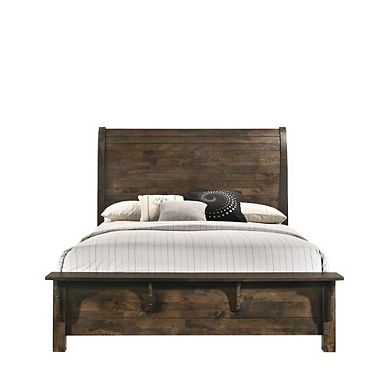New Classic Furniture Blue Ridge Wood Queen Bed, Rustic Gray
