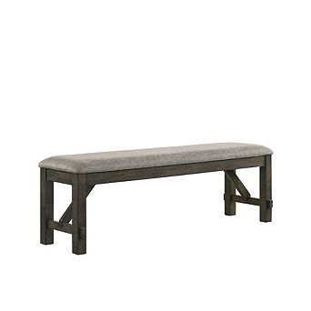 New Classic Furniture Gulliver Wood Bench, Rustic Brown