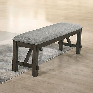 New Classic Furniture Gulliver Wood Bench, Rustic Brown