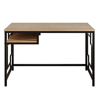 Decorotika Victory Computer Desk-Black&Walnut