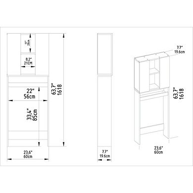 Helen Toilet Cabinet - White