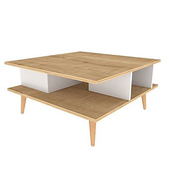 Akya Coffee Table - Sapphire Oak & White