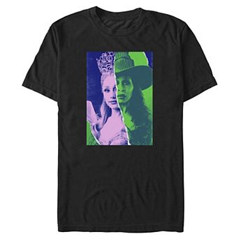 Big & Tall Wicked For Good Glinda & Elphaba Portraits Graphic Tee