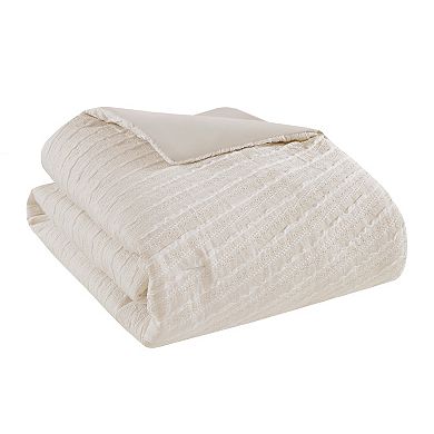 Madison Park Abella Jacquard 6-Piece Comforter Set with Coordinating Throw Pillows