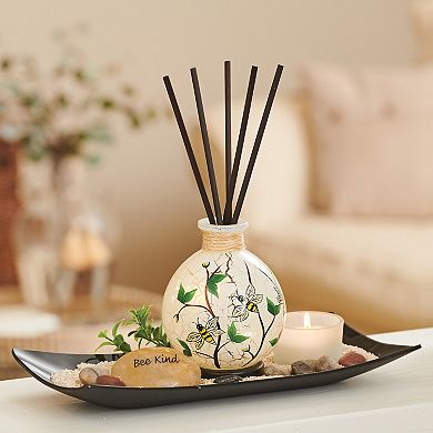 Studio 66 Bee Kind LED Diffuser Garden with Decorative Tray & Candle