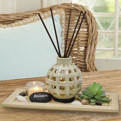 Studio 66 Natura LED Diffuser Garden with Decorative Tray & Succulent