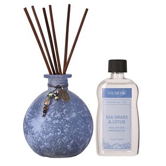 Studio 66 tier a Marine Diffuser Gift Set with Sea Grass & Lotus Fragrance Oil
