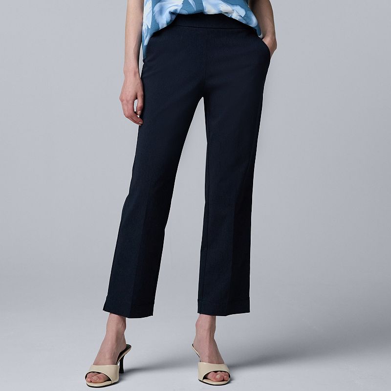 Women's Simply Vera Vera Wang Luxe Twill Ankle Pants,