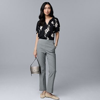 Women's Simply Vera Vera Wang Luxe Twill Ankle Pants